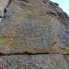 Aesthetic solid rock and lichen