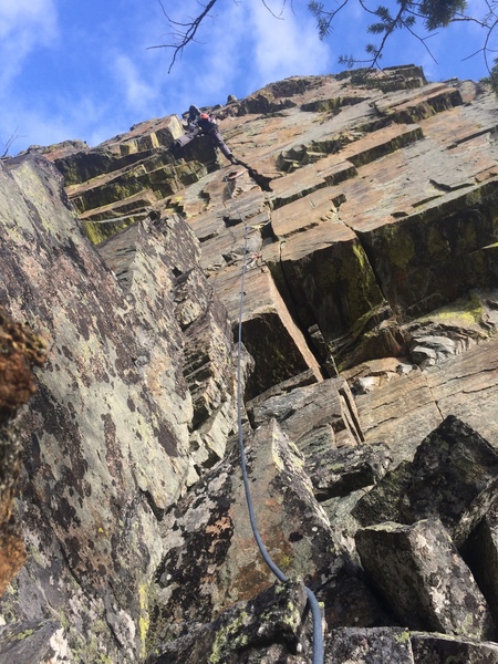 Joe Newman on the headwall splitter.