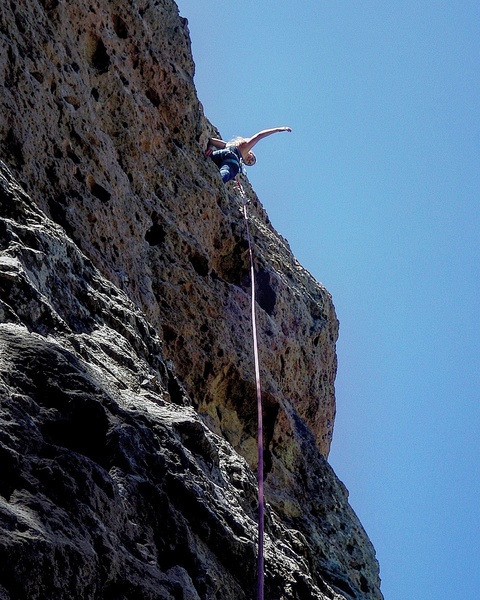 First Lead Climb on Moonshiner