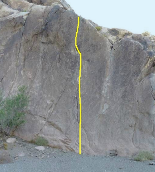 Right Front Boulder Crack, photo courtesy of George Smith collection.