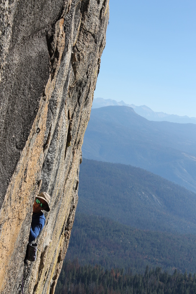 Jon enjoying the overhanging Euphoria.