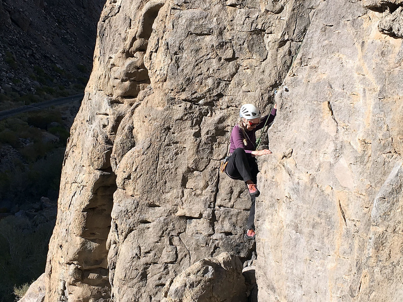 Em H. pulling the crux on KMOOR