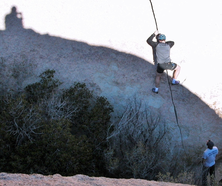 Climbing in VOTM Bouldering, San Diego County