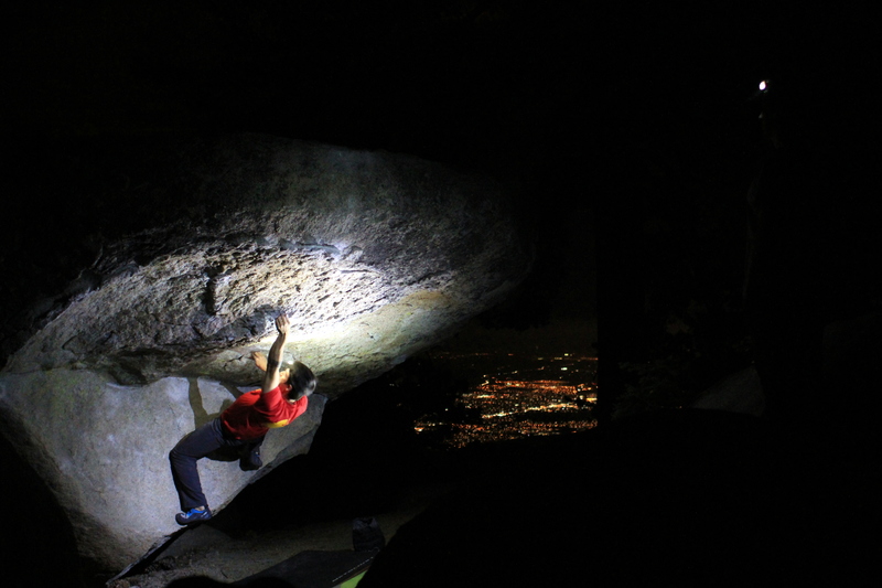 Night sessions at the black. Ryan setting it up on center visor.