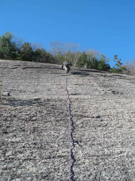 RW higher on V-2, around the crux