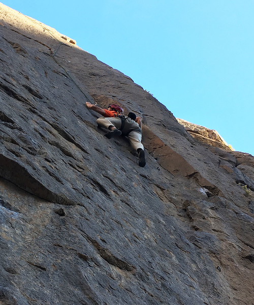 the gazelle approaching the crux on 'results may vary'