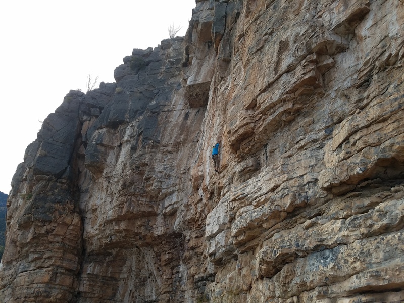 Luis on the Crimpy Section