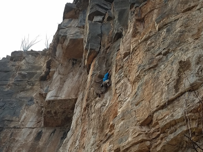 Luis entering the steming