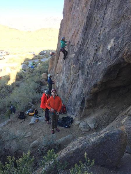 Group hanging at the bottom and casey sending