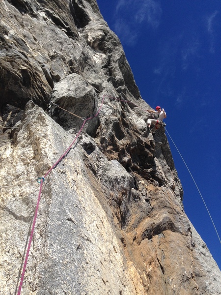 Cole on the 11C pitch of the headwall, I believe