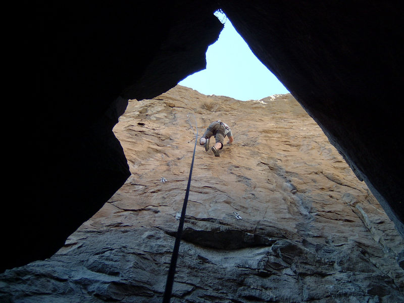 RZ on, Out Of The Pit. 5.11a