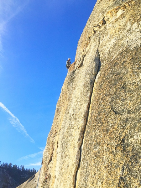 Lenny leading Lost Arrow Spire Tip