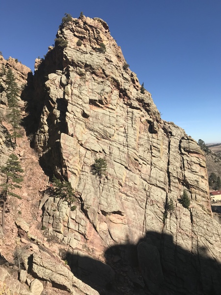 Taken from the top of the Whale’s Tail; a party can be seen on Wind Ridge.