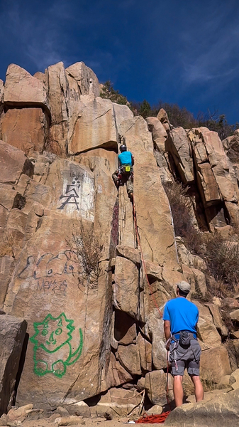 Nice little climb!<br>
Climber: Andy Ingals<br>
Photographer: Andy Ingals (still from video)