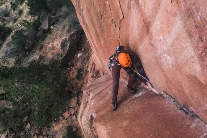 Molly nearing the top