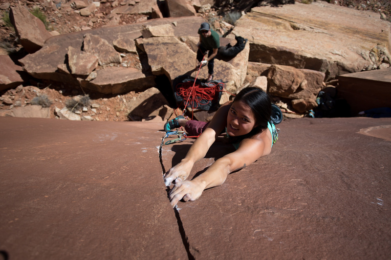 Photo by Anthony Johnson
<br>
Climber Tersa Nguyen