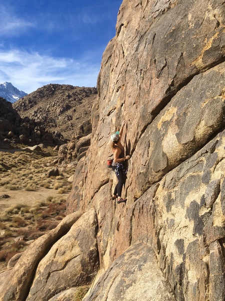 Ally G. climbing "Solar Power"