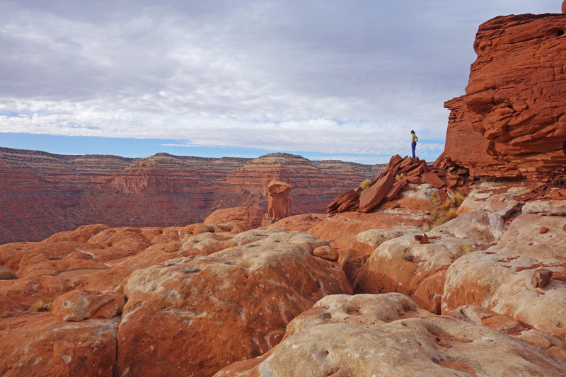 On the summit plateau.