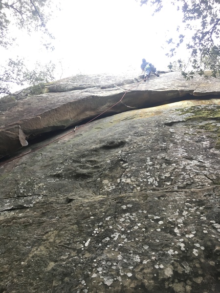 After the crux, the mental crux is the top out..... if u didn't set the anchor yet ;)