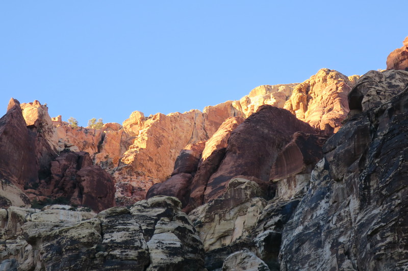 Sunset view across the valley from P1.