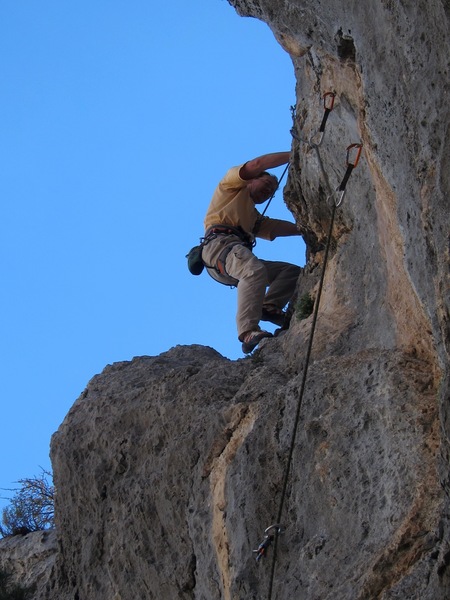 Jeff Baldwin finishing off the Old Pine