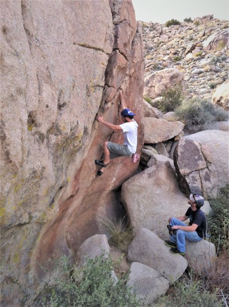 The Brothers Salazar enjoying "My Brother's Keeper" A definite contender for best V1 in the county.