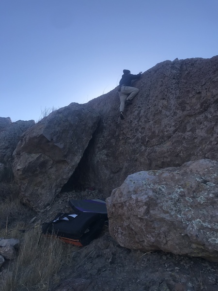 Nearing the top.
<br>
Pic: mike the muscle man