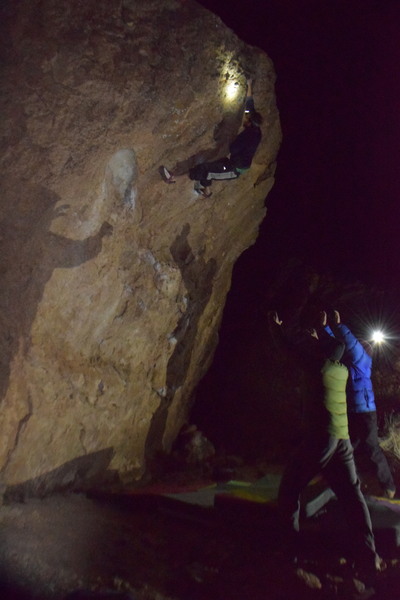 Whiskey-fueled night climbin'