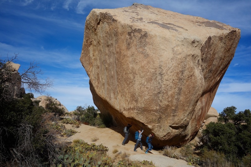 Don Juan Boulder just before South Astrodome. Thanks to our efforts, it is now a few picometers further east.