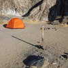 No Camping used to mean "no camping," but there's no campground host, so why should climbers follow the posted rules!