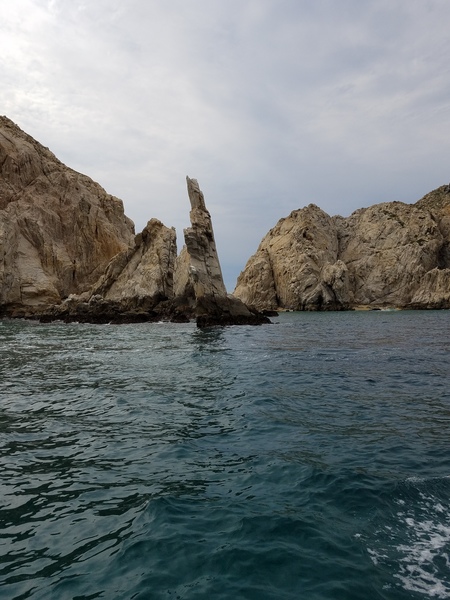Neptune finger. Looks like it could take gear...just get a belayer who can swim :)