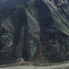 A Google map of approach and where the climb is.