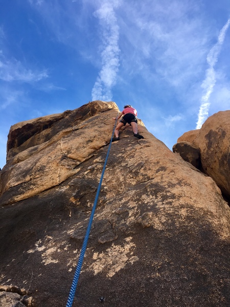 Kenny heading up Right of Dike.