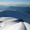 Refuge-Bivouac Vallot from above; close to 8PM on 11-Aug-2012