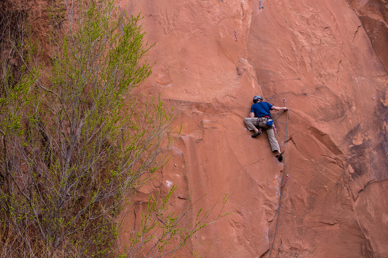 The easy lower half of this route. Skip those chains and continue up and left.