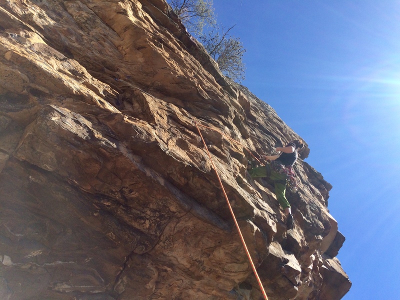 Just after the traverse