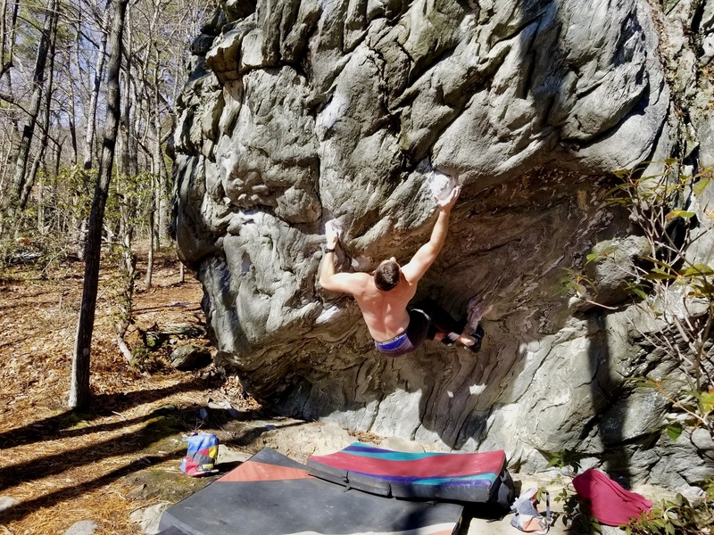 Sticking the move to the pinch on Stigmata V10