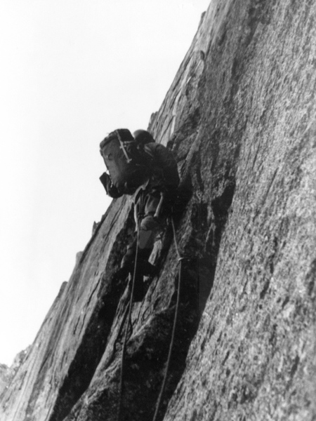 First winter ascent, 1976.