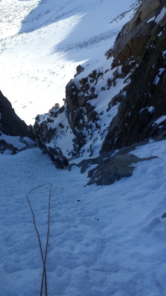 Looking down on the first half of the route.