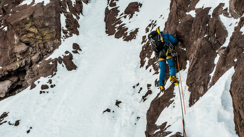 Nacho on the crux!