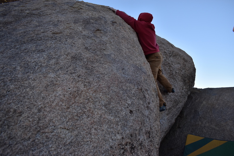 Jake reaching far on his flash burn.
