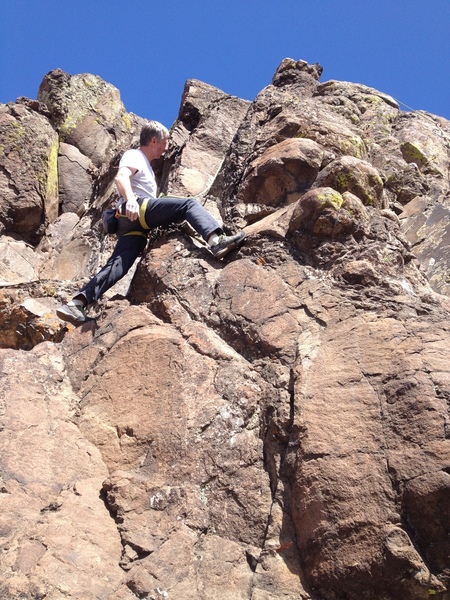 Near the top.