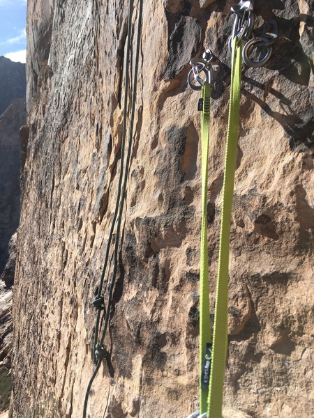 70m Edelrid reached from p4 anchors to p3 anchors easily. I'm 115lbs and wasn't carrying a pack or gear. Just FYI! Have fun!