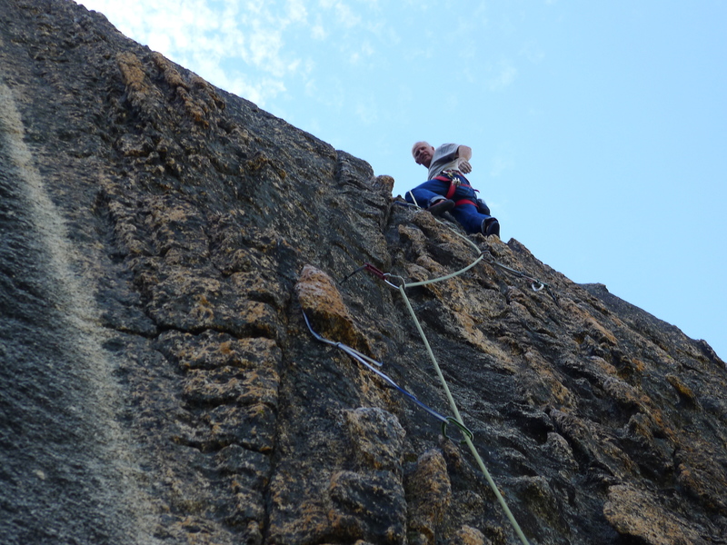 Mike Arechiga climbing at the Melting Wall, fun stuff, Lost Eagle Dome.