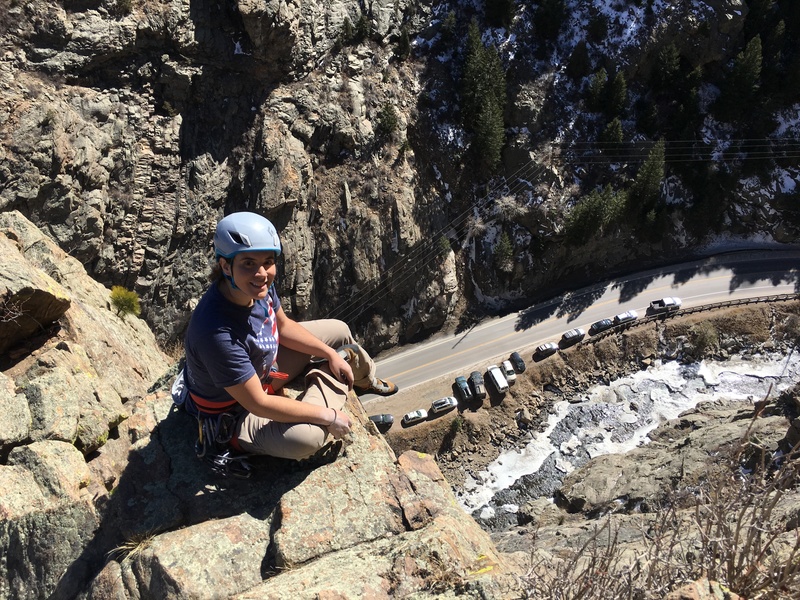 Dana chillin' at the top!