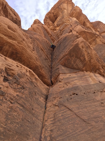 Mark leading the lower corner on pitch 1