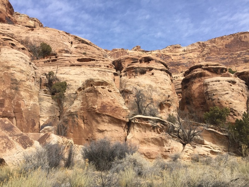 The down-canyon side of the Jolly Green Giant