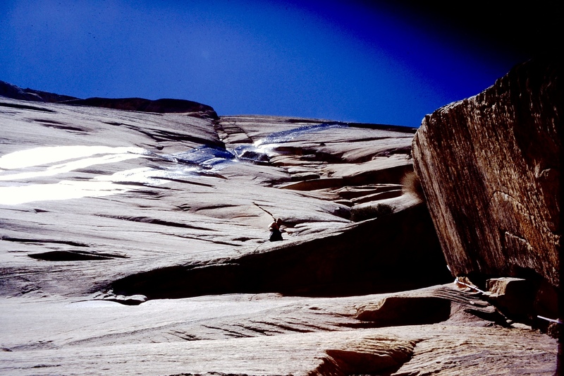 Top of pitch 11. Mostly free climbing by John R.!