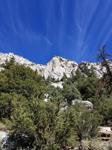 The whale as seen from the approach trail before the long scramble up the talus field