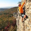 “Climbing at The Fin; the longest and most concentrated stretch of rock in the West Walls.”
